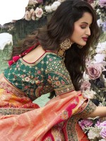 Multicolor Banarasi Silk Lehenga Choli